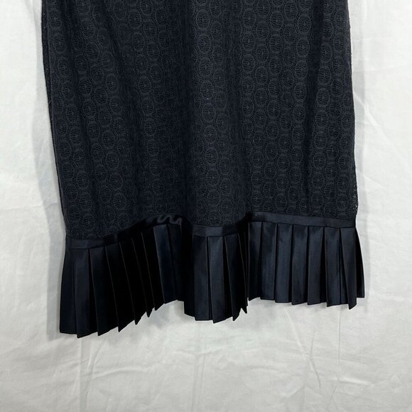 Phoebe Couture Navy Empire‎ Waist Surplice Neckline Pleated Bottom Dress Size 12 - Picture 4 of 14